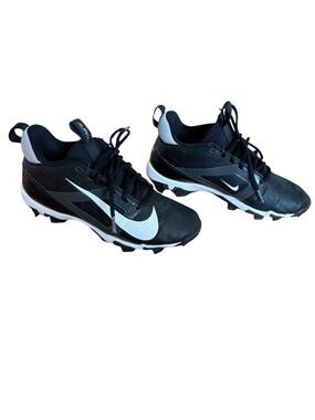 Nike Alpha Football Cleats Black White Men’s Size 7.5 FN0028-001
